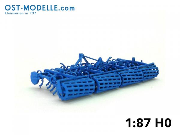 Fortschritt Feingrubber B231 Arbeitsstellung blau